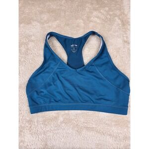 Cascade Sport Performance Teal Racerback‎ Sports Bra XL Polyester Spandex
